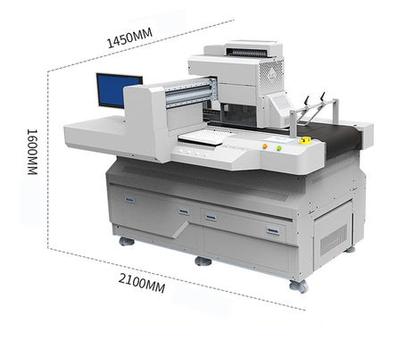 Digitale UV-printer met een enkele doorgang