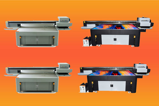 Stalen frame UV platbed printer met continu inktvoorziening en fotoprintsoftware