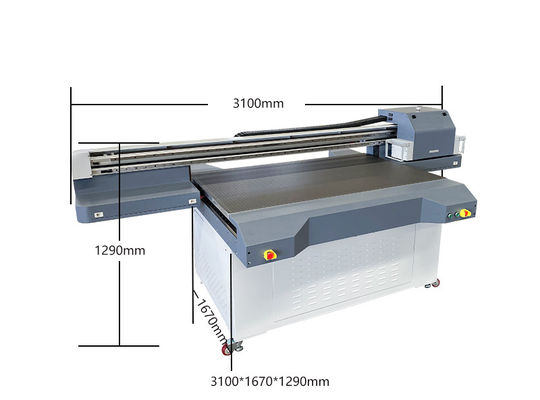 Multifunctionele UV-flatbedprinter met dubbele witte kleurenprinter