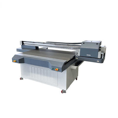 Resolutie UV Inkjet Rigid And Flexible Materials Flatbed Printer Met Stalen Frame Structure