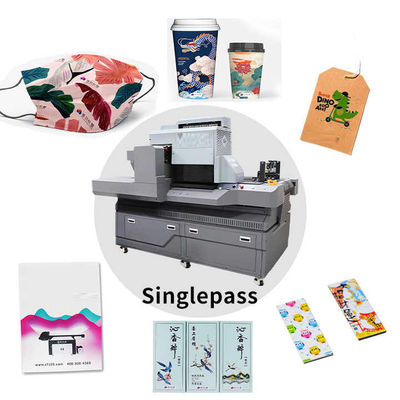 Print Middelbreedte 0-50cm Single Pass UV Printer met LED Environmental UV Ink en AC 220V/50Hz/60HZ stroomvoorziening