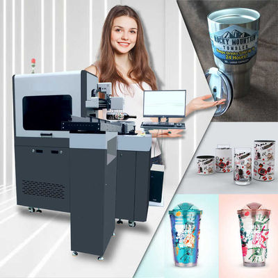 Aanpasbare afdruklengte 10-270 mm cilinder UV-printer voor cilindrische objecten tot 300 mm diameter en 600 mm lengte