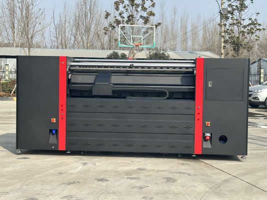 3L ink volume 4/8 kleur sublimatie vlag printer met 380V kleur fixatie doos en I3200-A1 hoofd