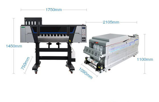5 kleuren automatische UV DTF-printer met voor- en naverwarming van media voor UV DTF AB-film
