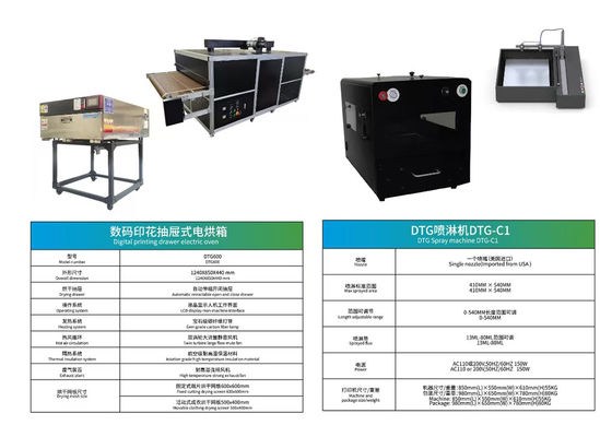 Max Printing Resolutio 720x1800dpi DTG Printing Perfecte oplossing voor hoge resolutie en nauwkeurige afdrukken
