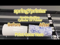 Compacte UV-printer met een enkele doorgang Lichte UV-flatbed inkprinter